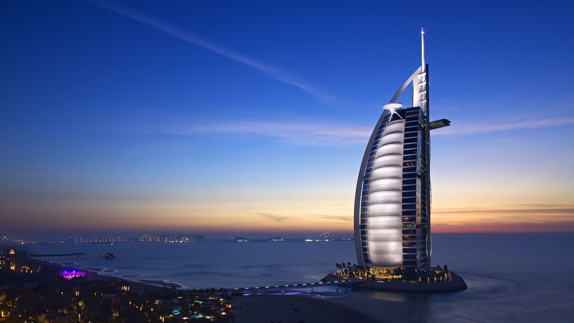 UAE beautiful landscape of the city