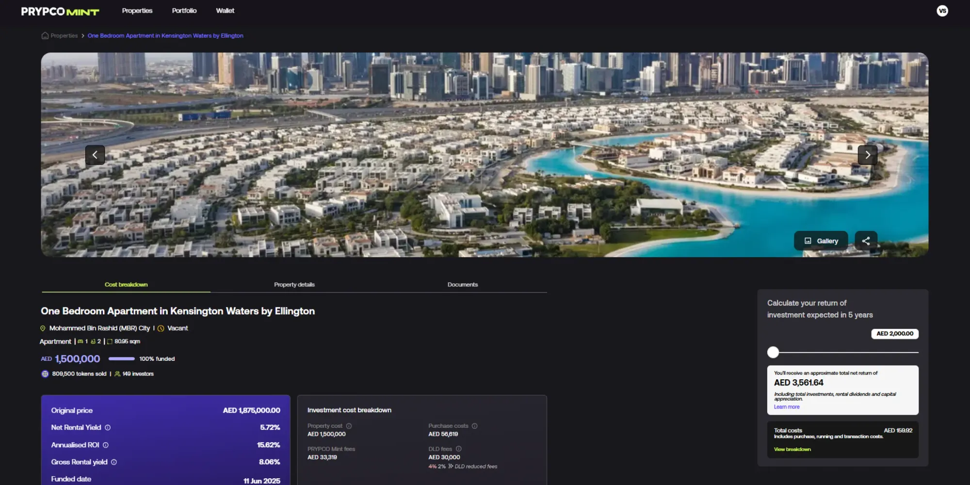 Image of Kensington Waters residential complex in Mohammed Bin Rashid City, Dubai